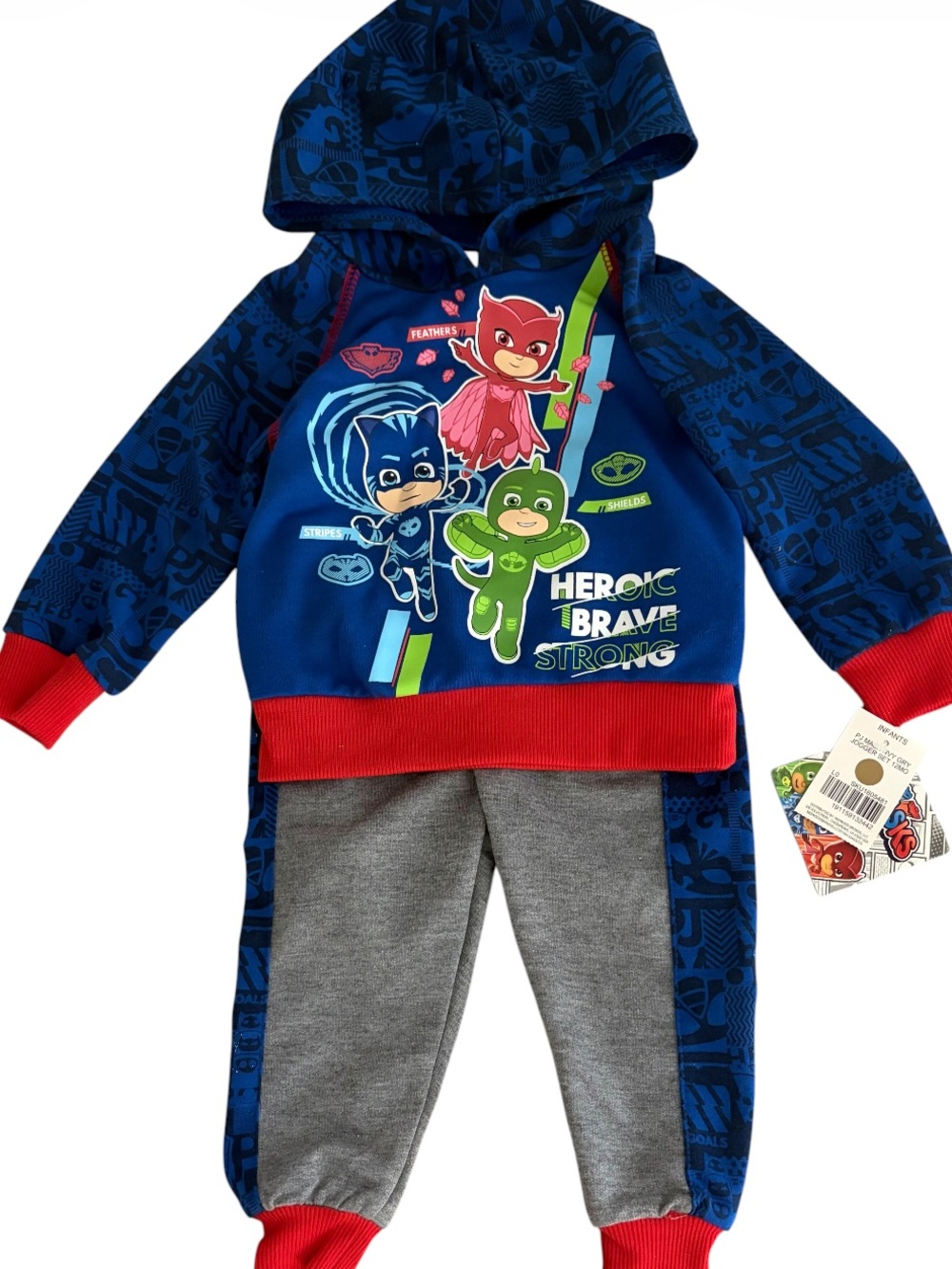 NWT PJ Masks Hoodie Sweatshirt Jogger Set